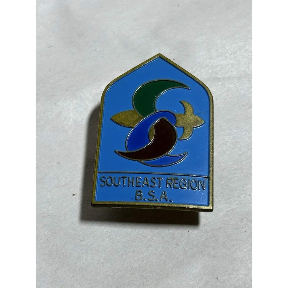 Vintage BSA Southeast Region Slide Scarf Uniform Boy Scouts of America Collect